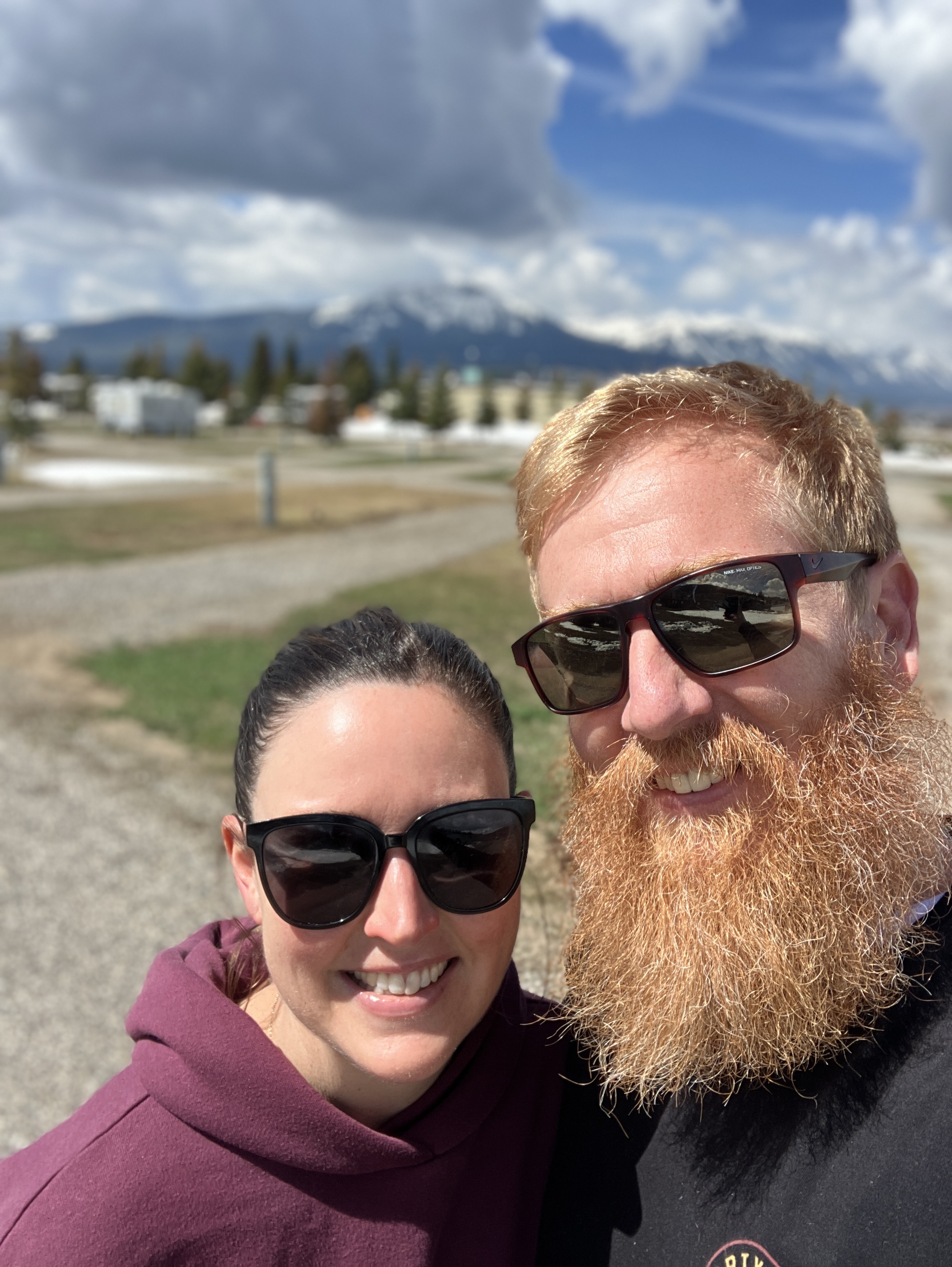 shean and loz outside yellowstone